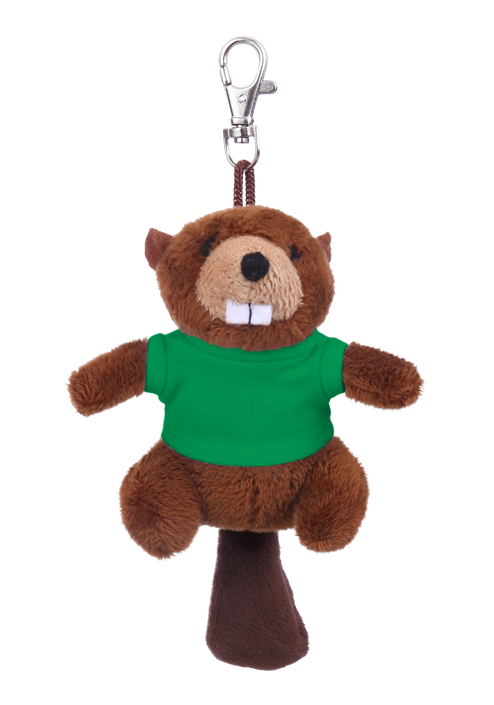 Soft Plush Beaver Keychain with Tee 24