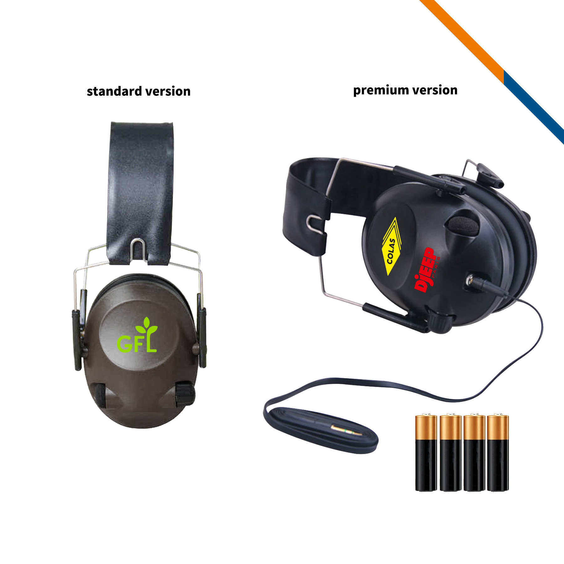 Clay Foldable Shooting Noise Reduction Earmuffs 9