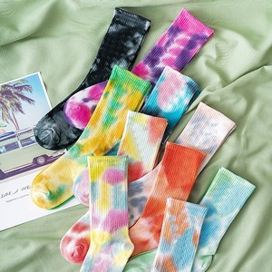Tie Dye Color Mid Tube Socks 2
