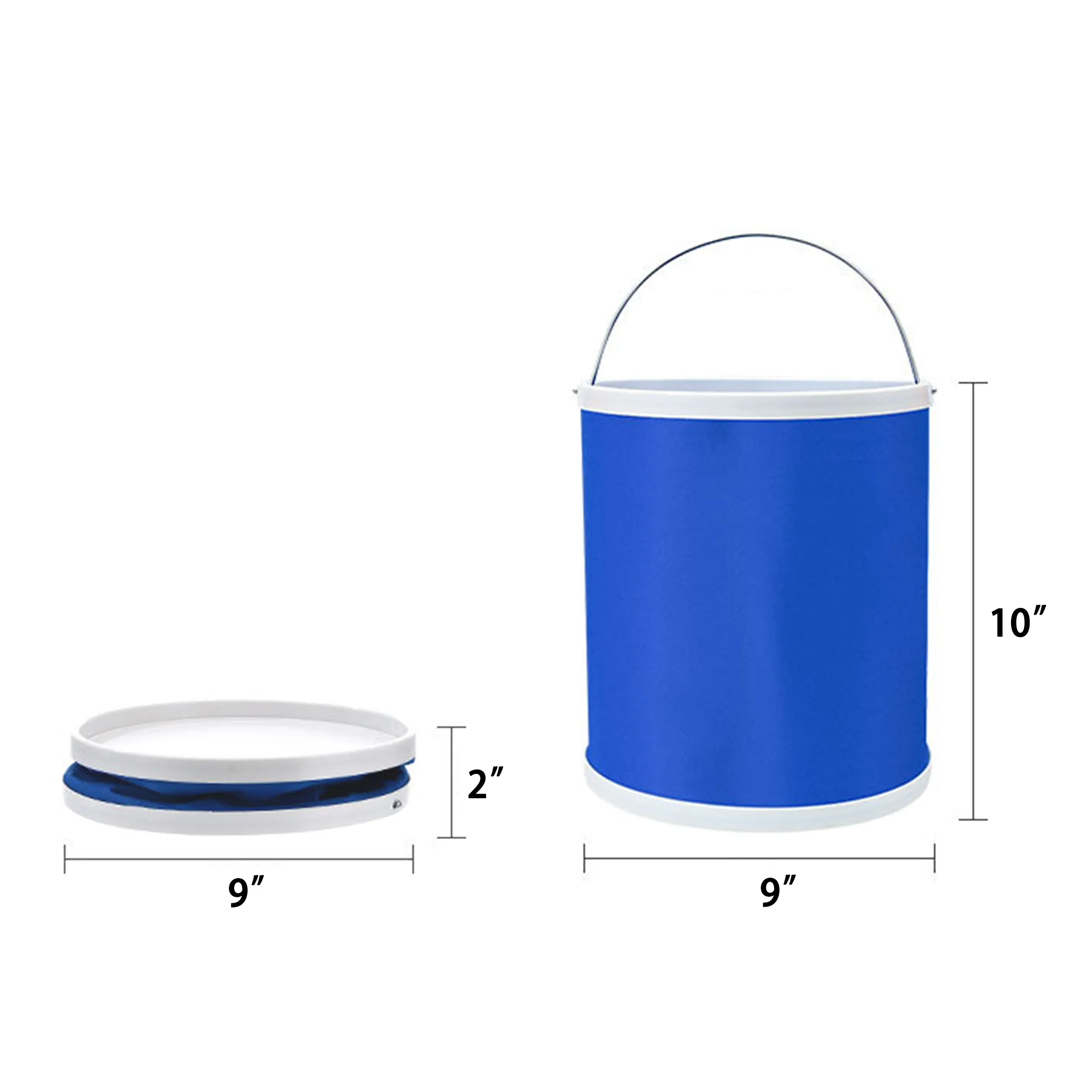 11L Portable Folding Water Bucket 2
