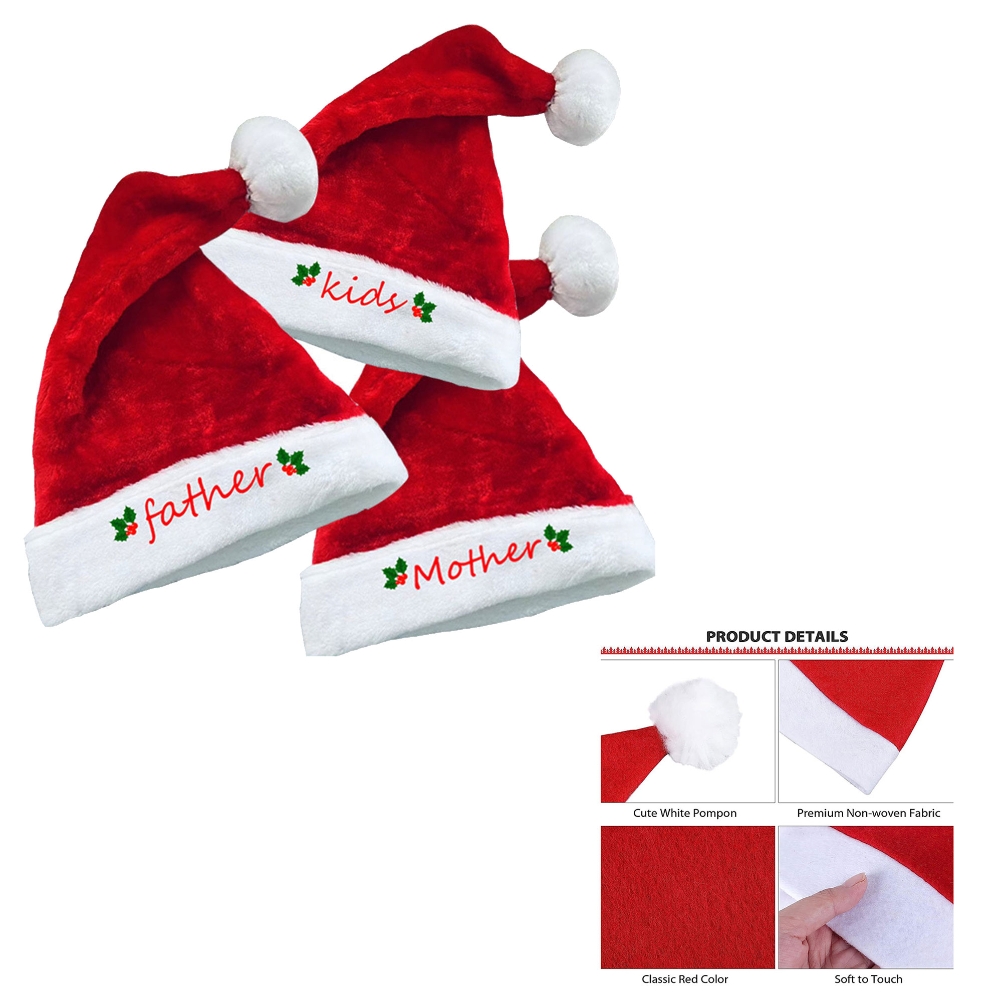 Children's Luxury Santa Claus Plush Hat 1