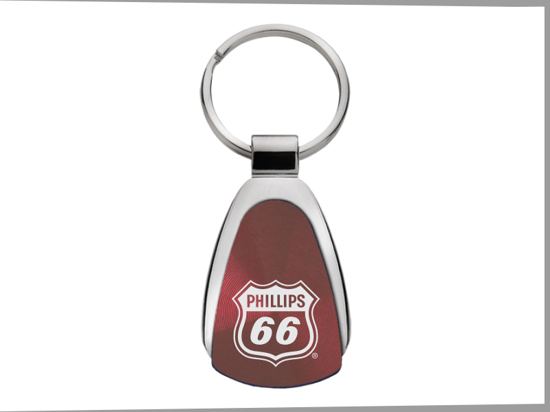Swirl Effect Teardrop Keytag