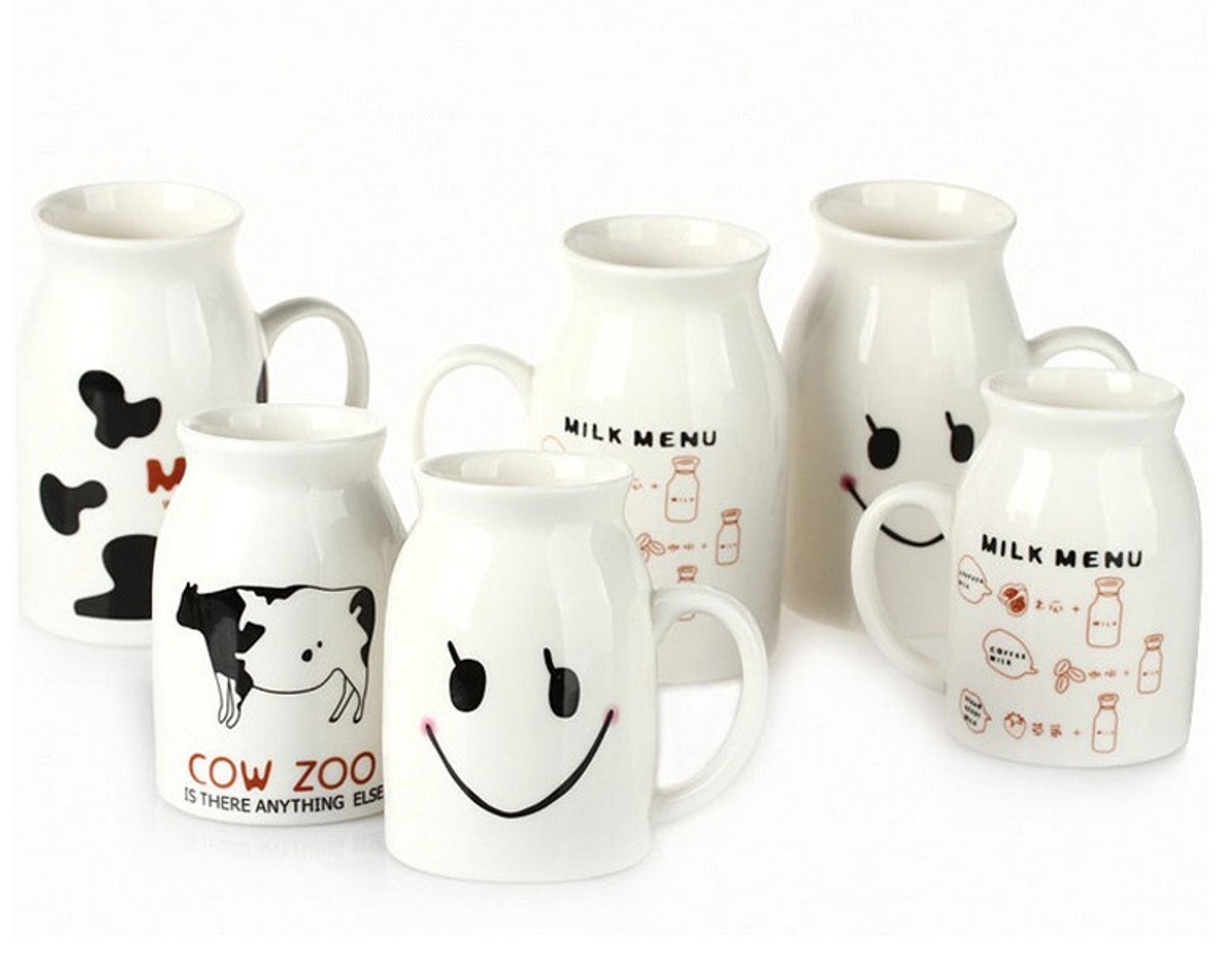 Colorful ceramic milk cups 4