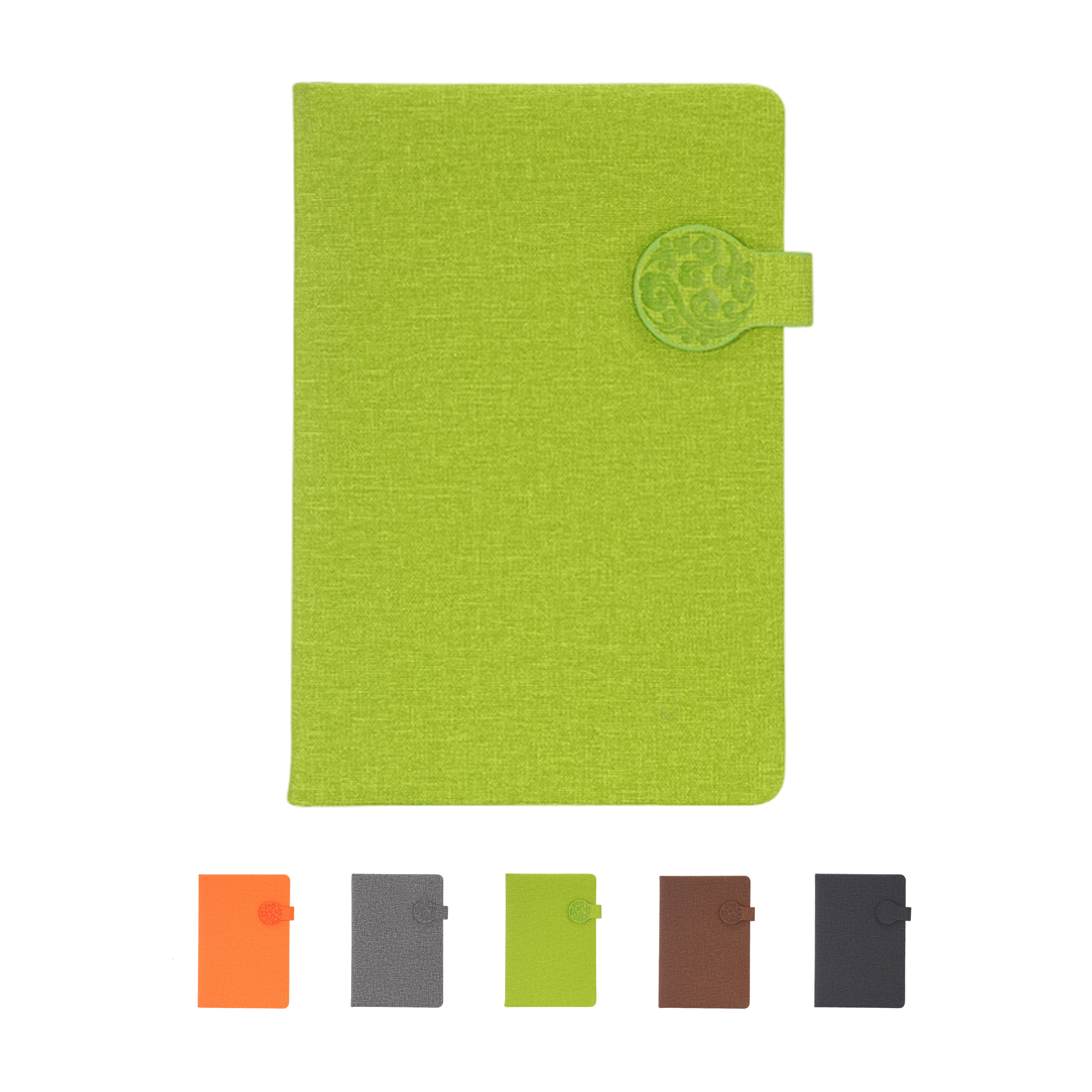 PU Leather Magnetic Closure Journal With Ribbon Bookmark 8.3" x 6.2" 9