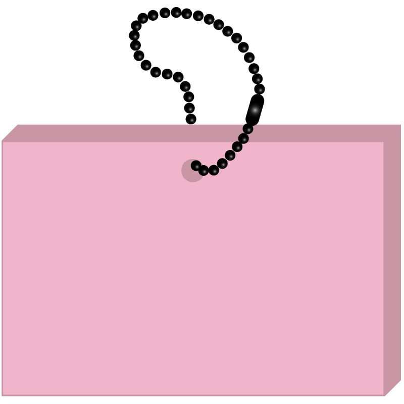 Rectangle Key Tag 12