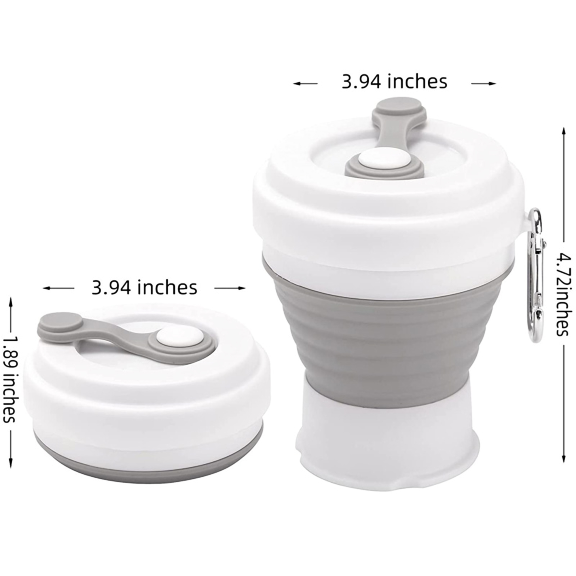 350ml Folding Pocket Cup w/Lid 5