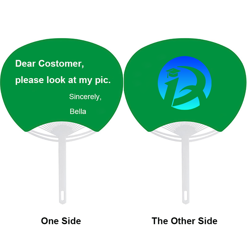 Big head shaped advertising hand fan 2