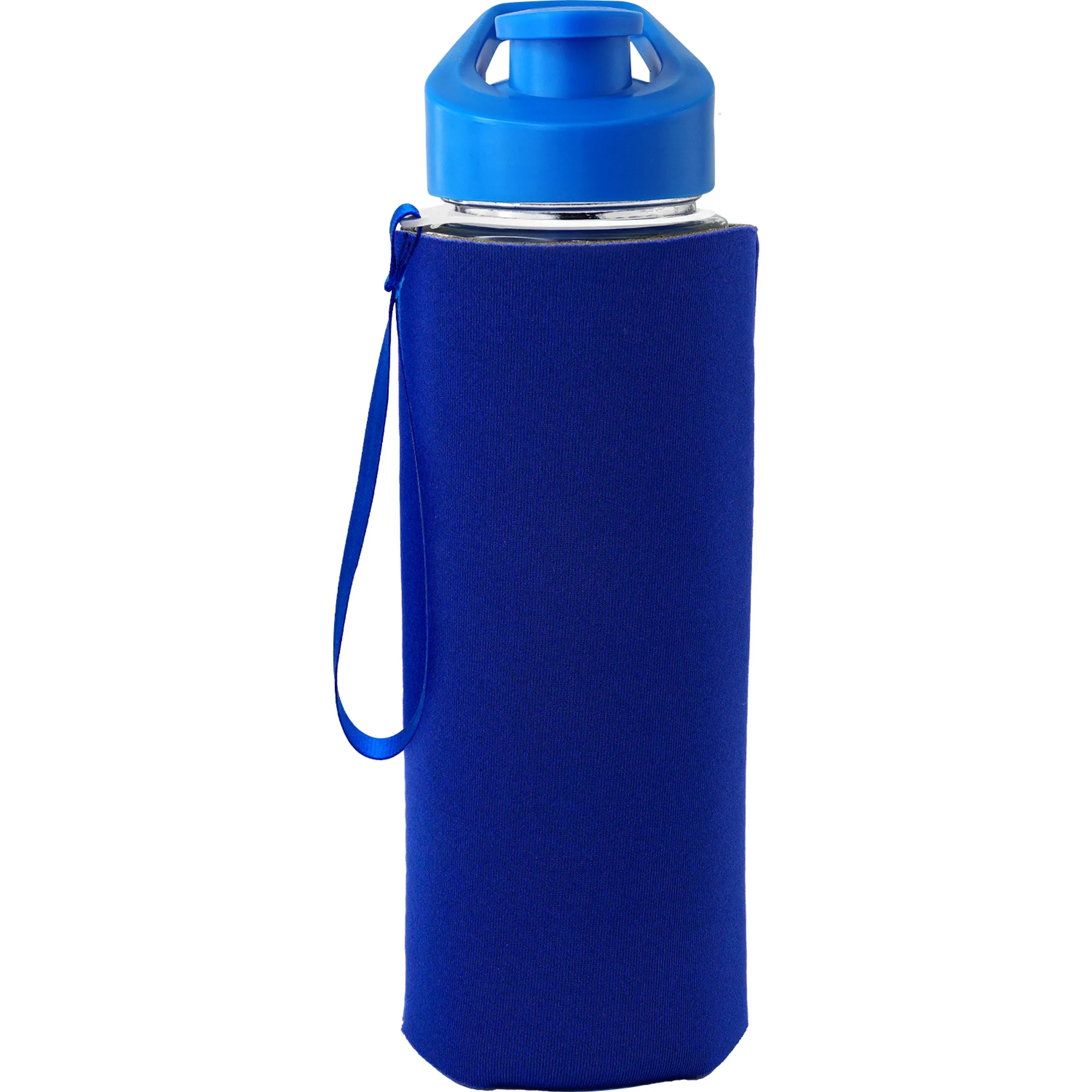 Easy Pour 22 oz Frosted Glass Sleeve Lanyard Bottle 13
