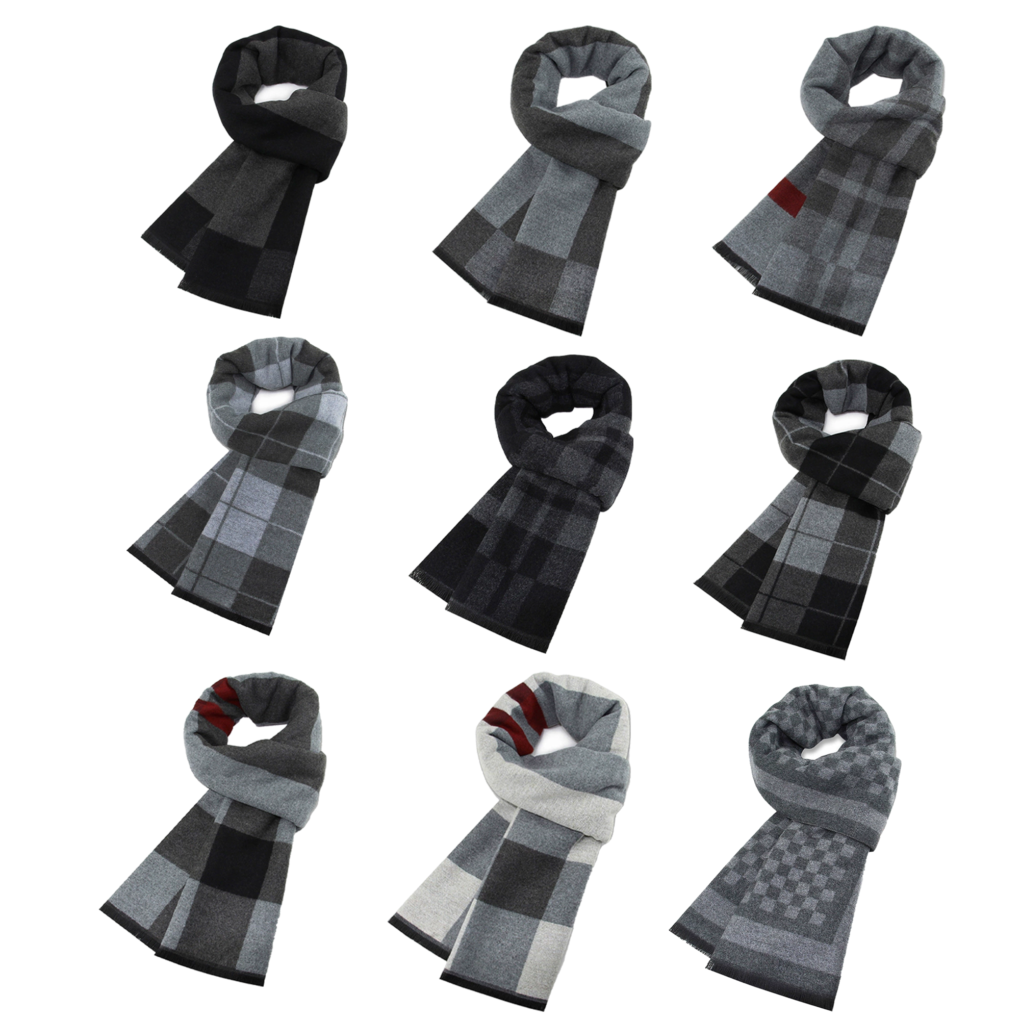 Wool Blend Plaid Scarf 3
