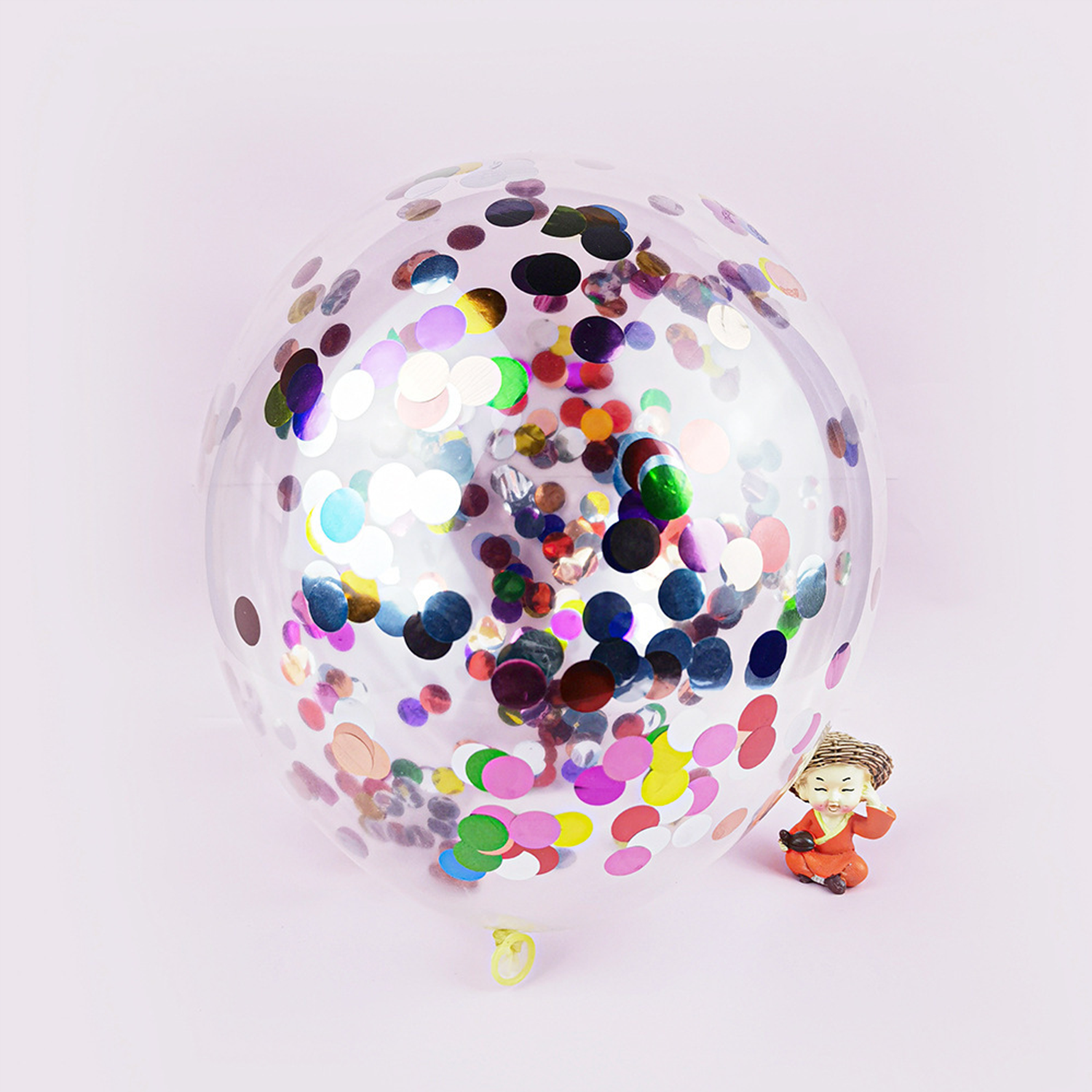 12" Party Decorations Transparent Confetti Latex Balloons 21