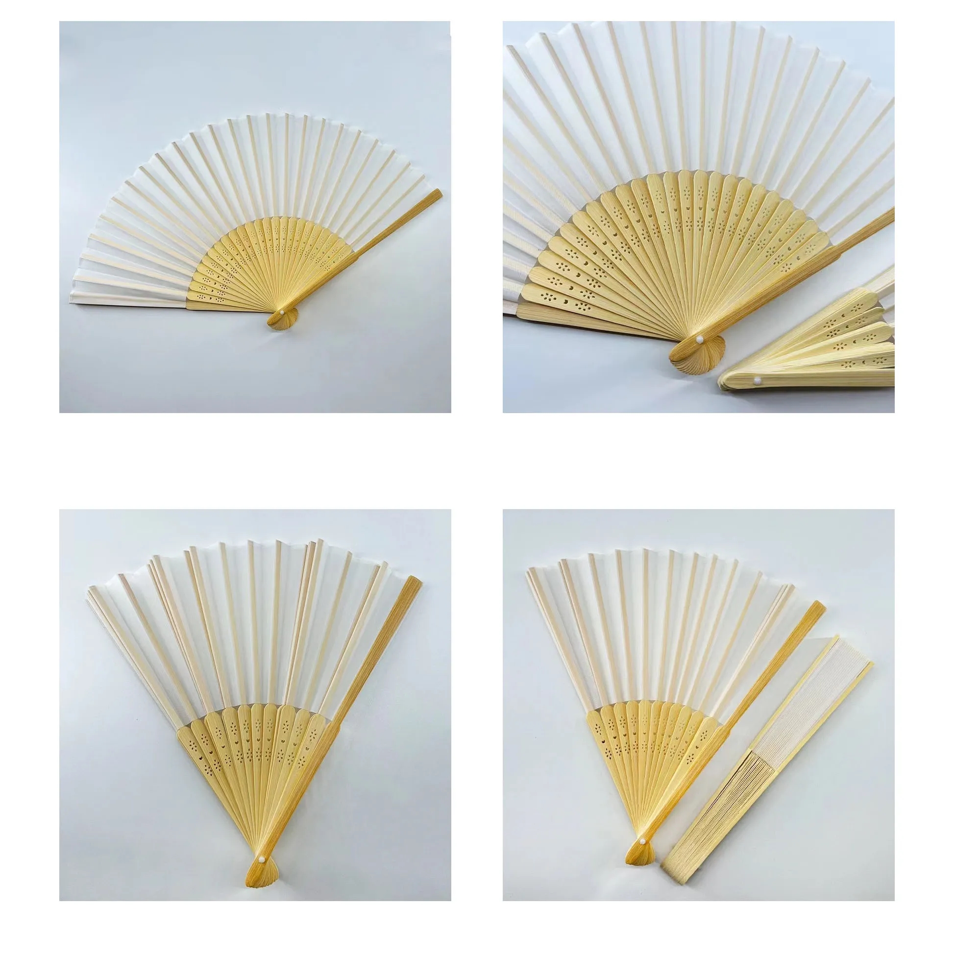 Cloth Covered Bamboo Fan 3
