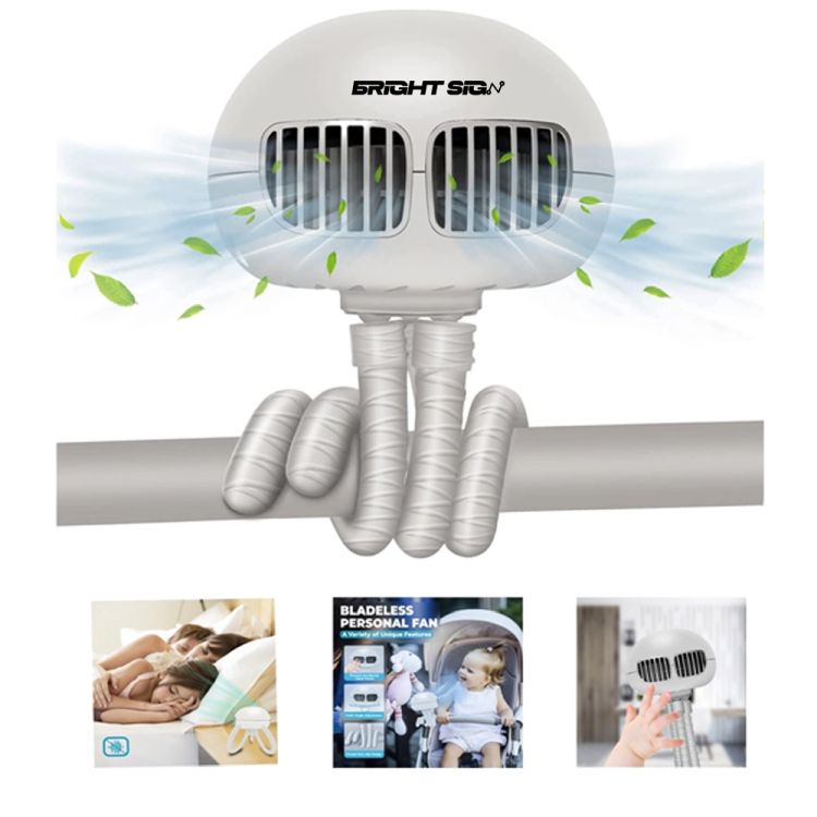 4000mAh Octopus Tripod Bladeless Stroller Fan 1