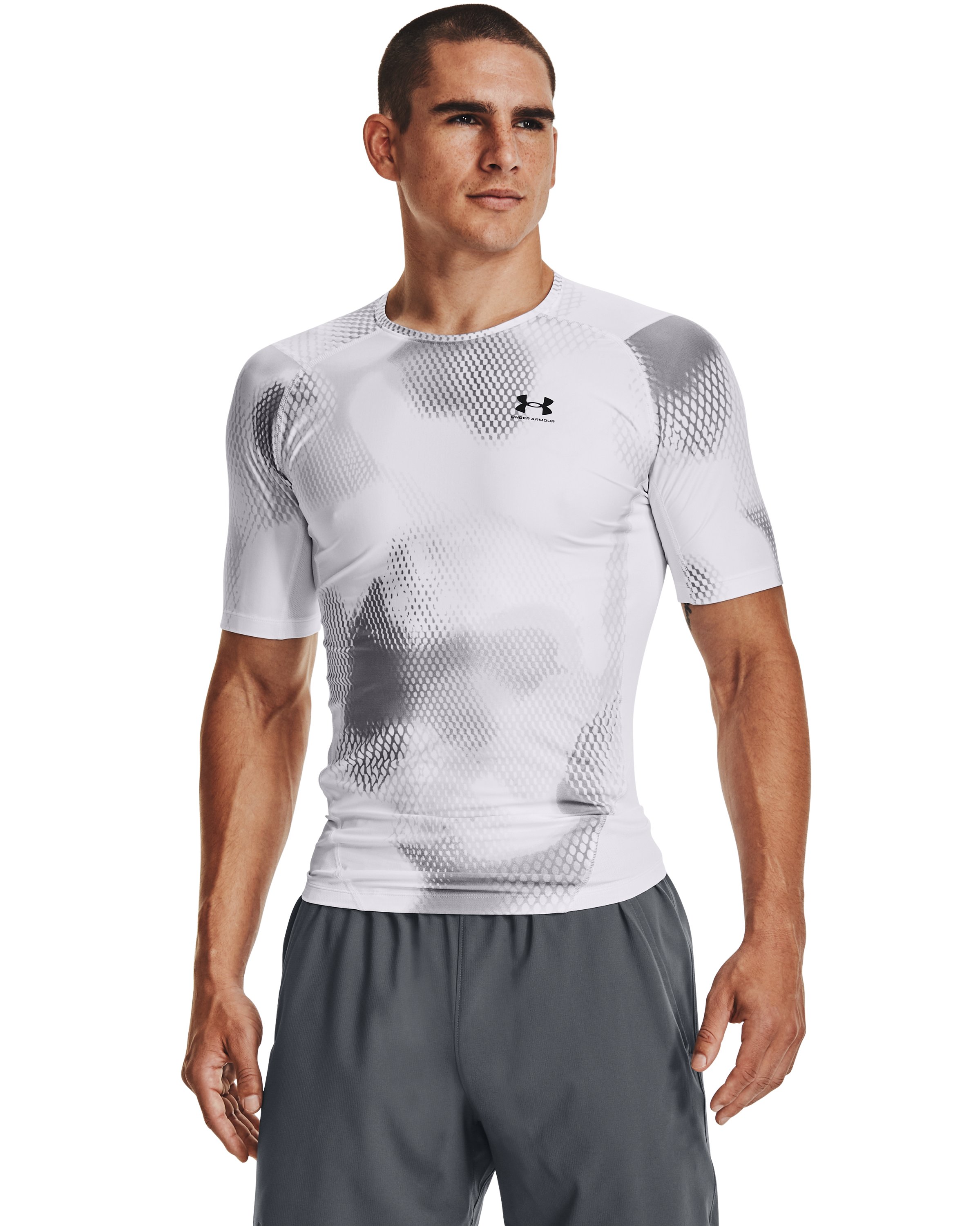 UA Iso-Chill Compression Printed Men's Short Sleeve 3