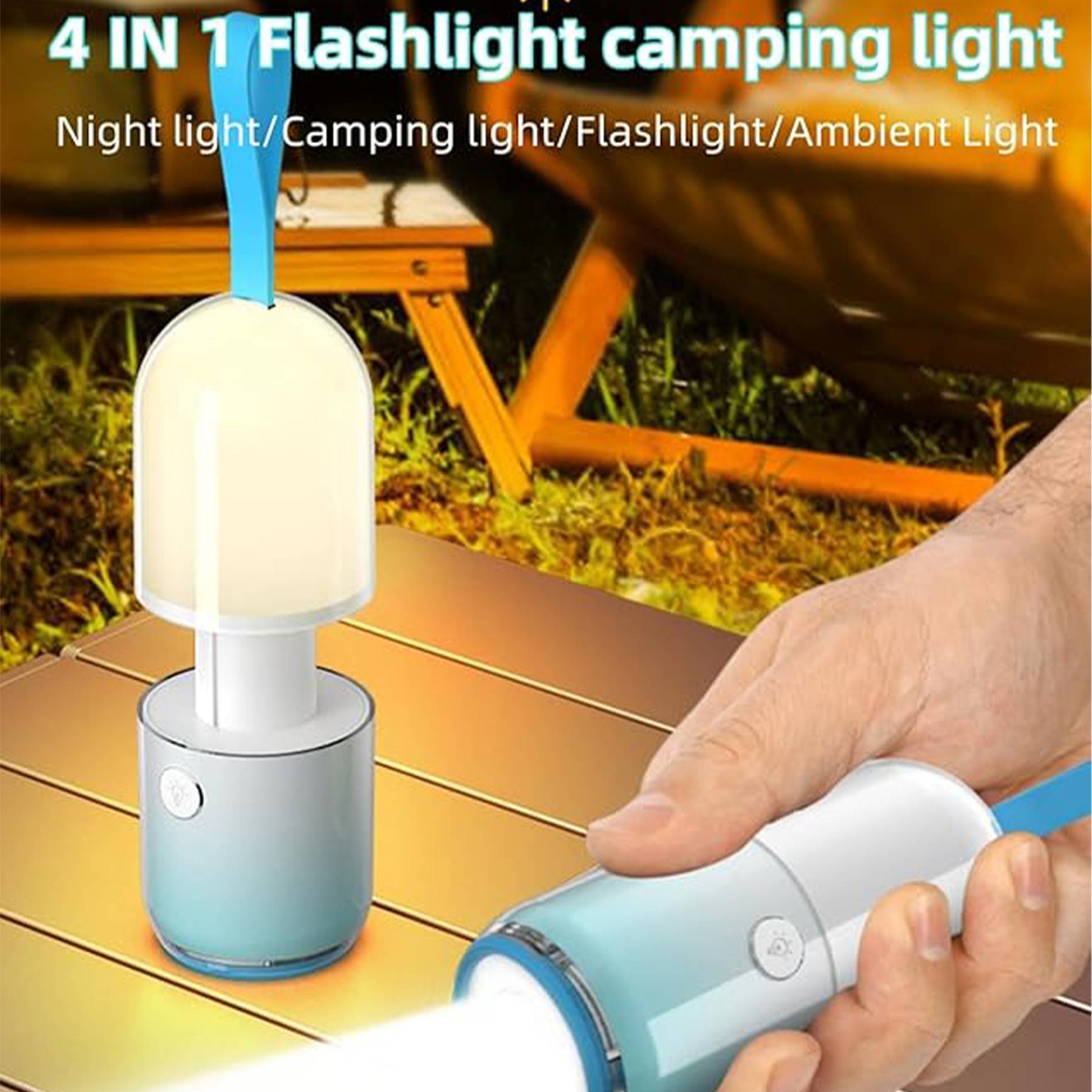 Outdoor camping light portable flashlight 4