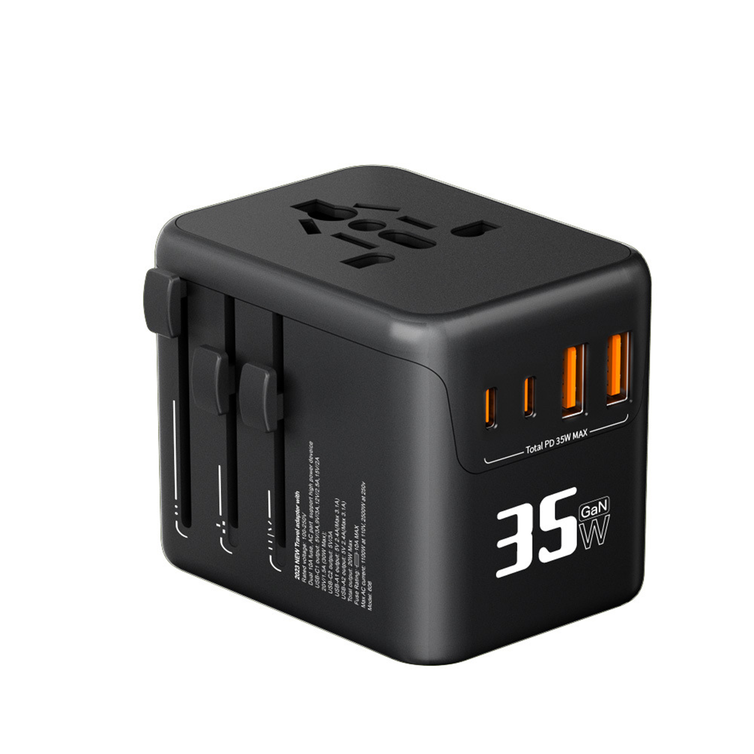 35W Universal Fast Charging Travel Adapter Compatible & Safe 4