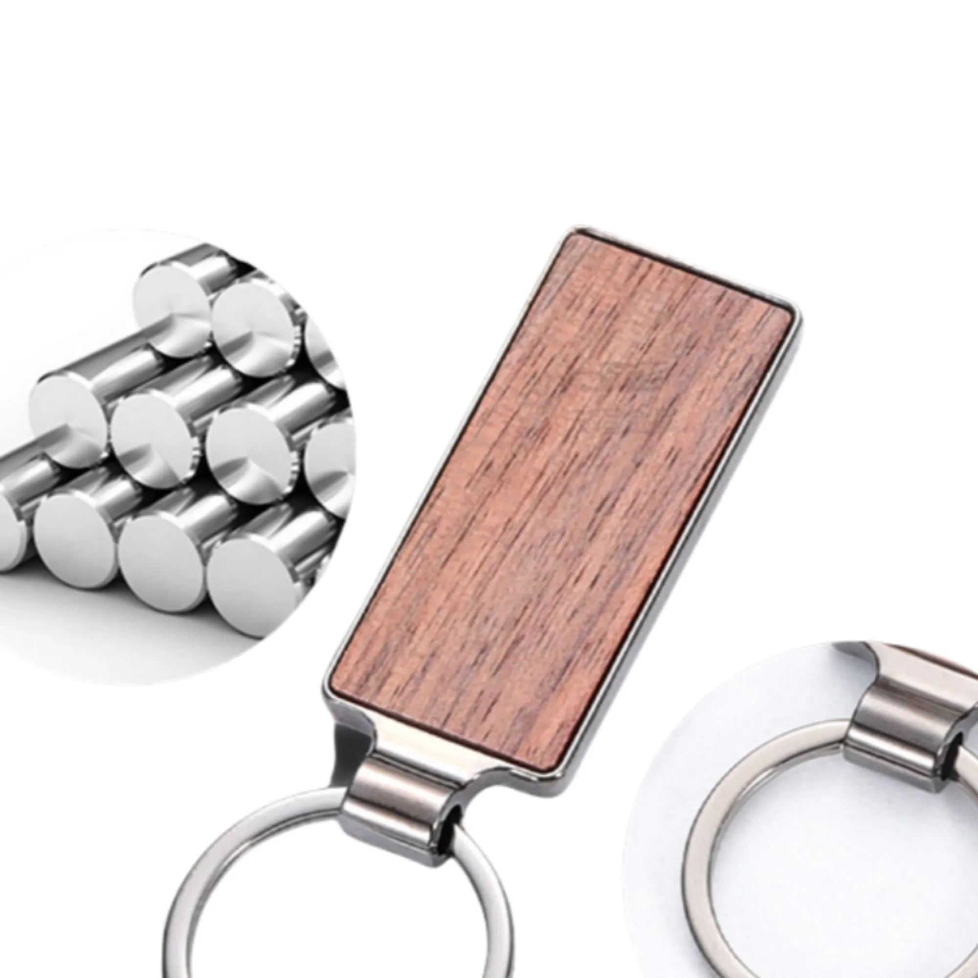 High End Solid Wood Keychain 2