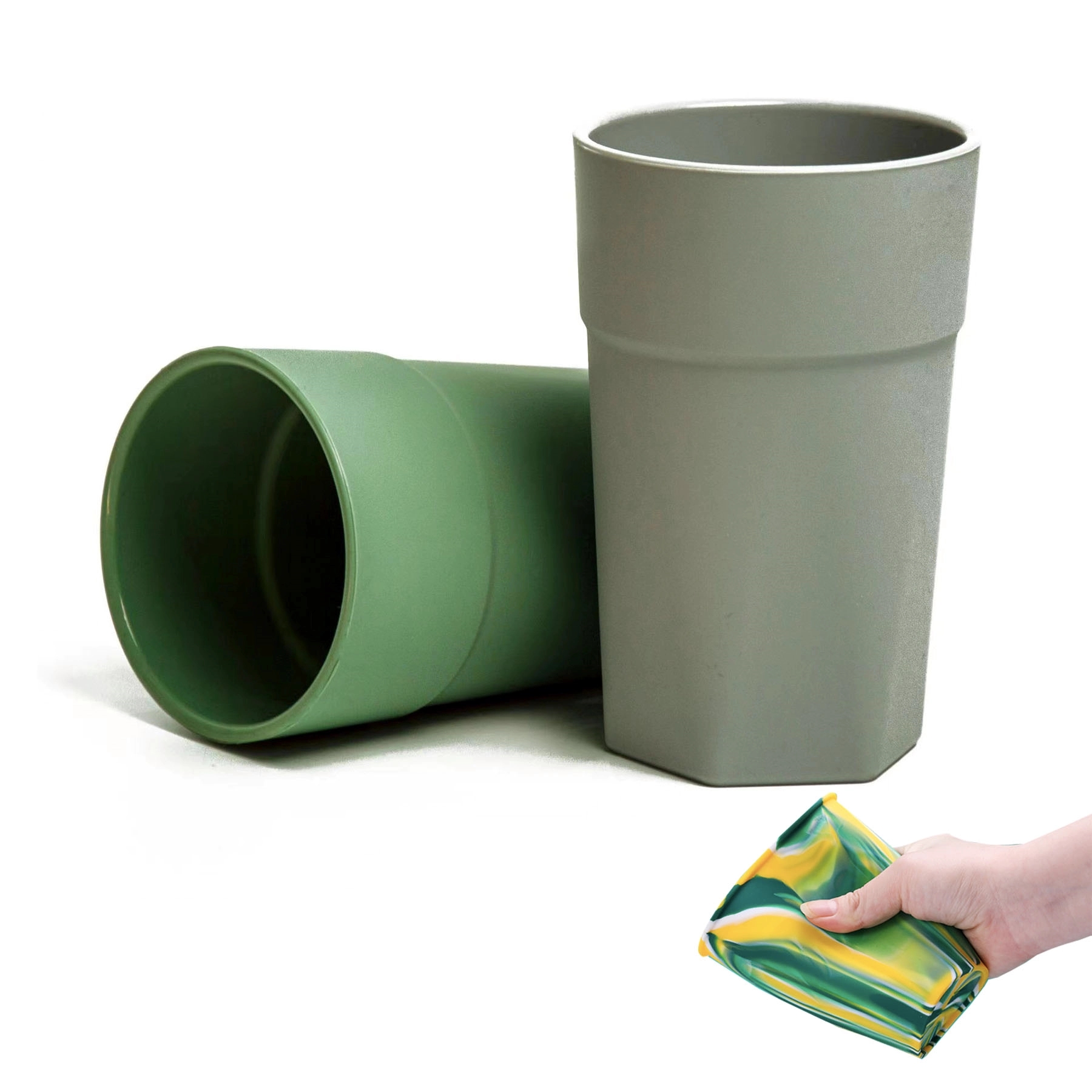 Square Bottom Silicone Cup 4