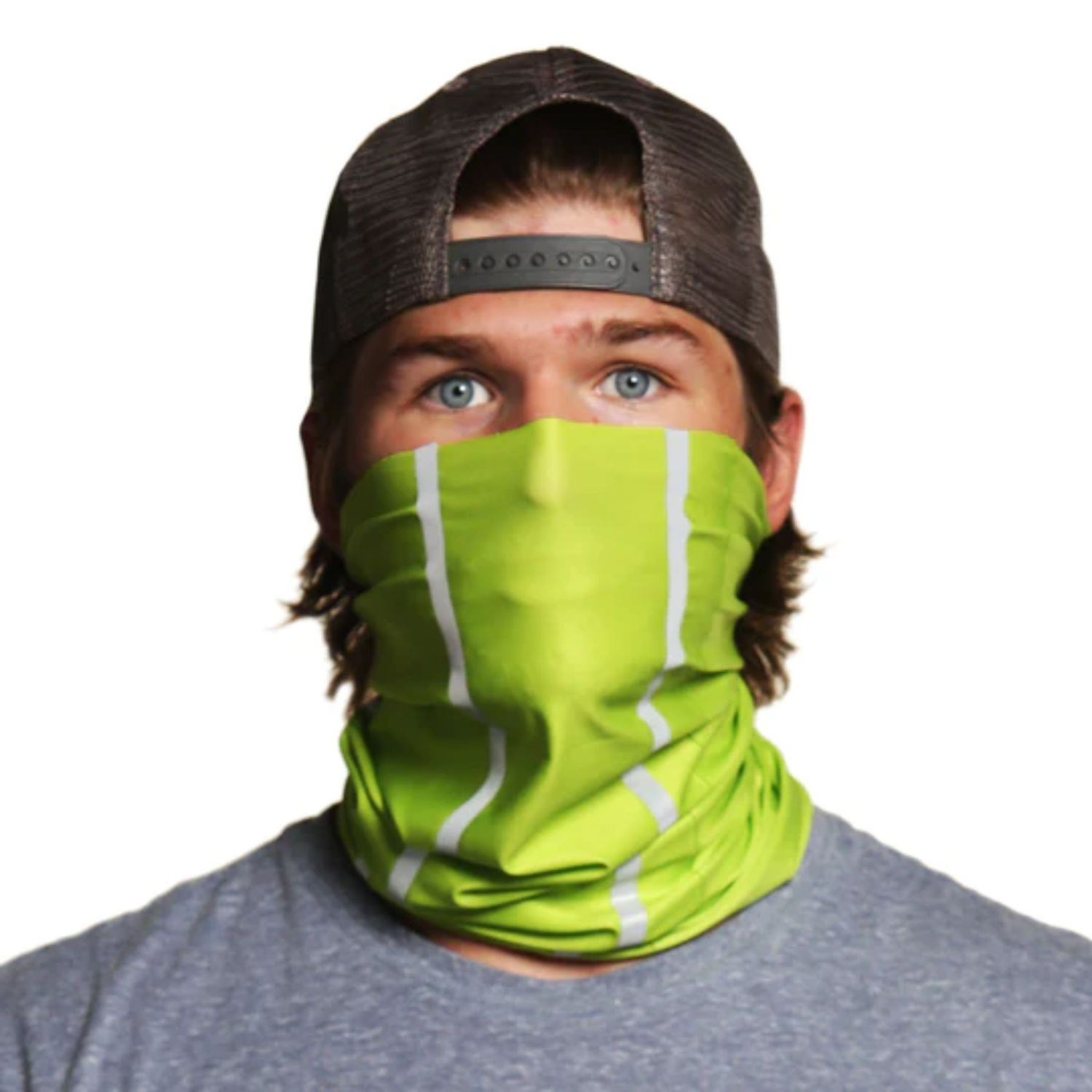 Double Reflective Tape Safety Workwear Neck & Face Gaiter 4