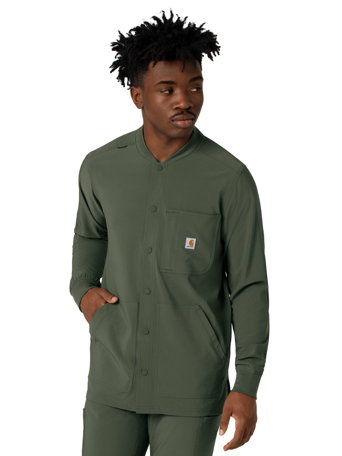 Carhartt Scrubs - Force Cross-Flex - Men's Five-Pocket Modern Fit Shirt Jacket 8