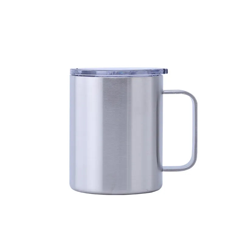 14oz Double Wall Stainless Steel Vacuum Coffee Mug With Lid 2