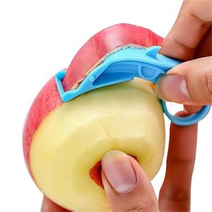 2 IN 1 Stainless Steel Fruit & Vegetable Peeler with Ring Holding Design 29