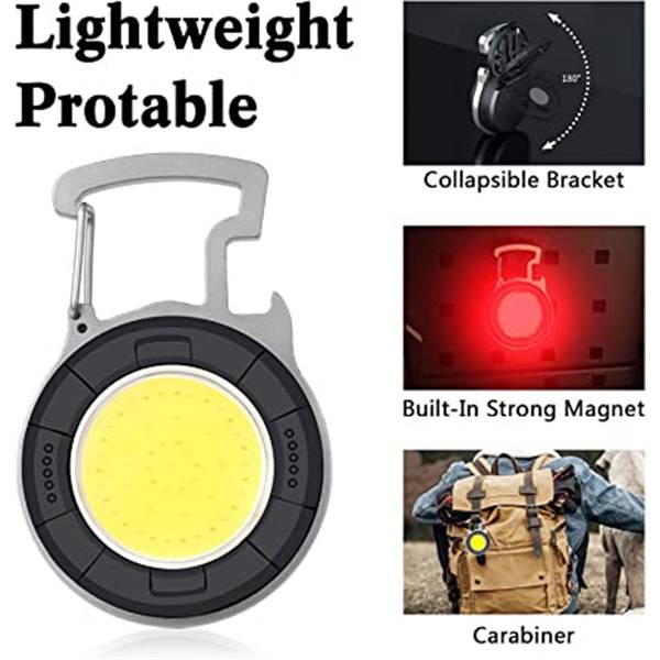 Rechargeable Mini Flashlight With Buckle 2