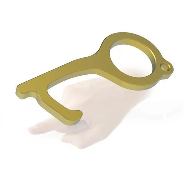 Hygiene Hand Antimicrobial Brass EDC Door Opener 1