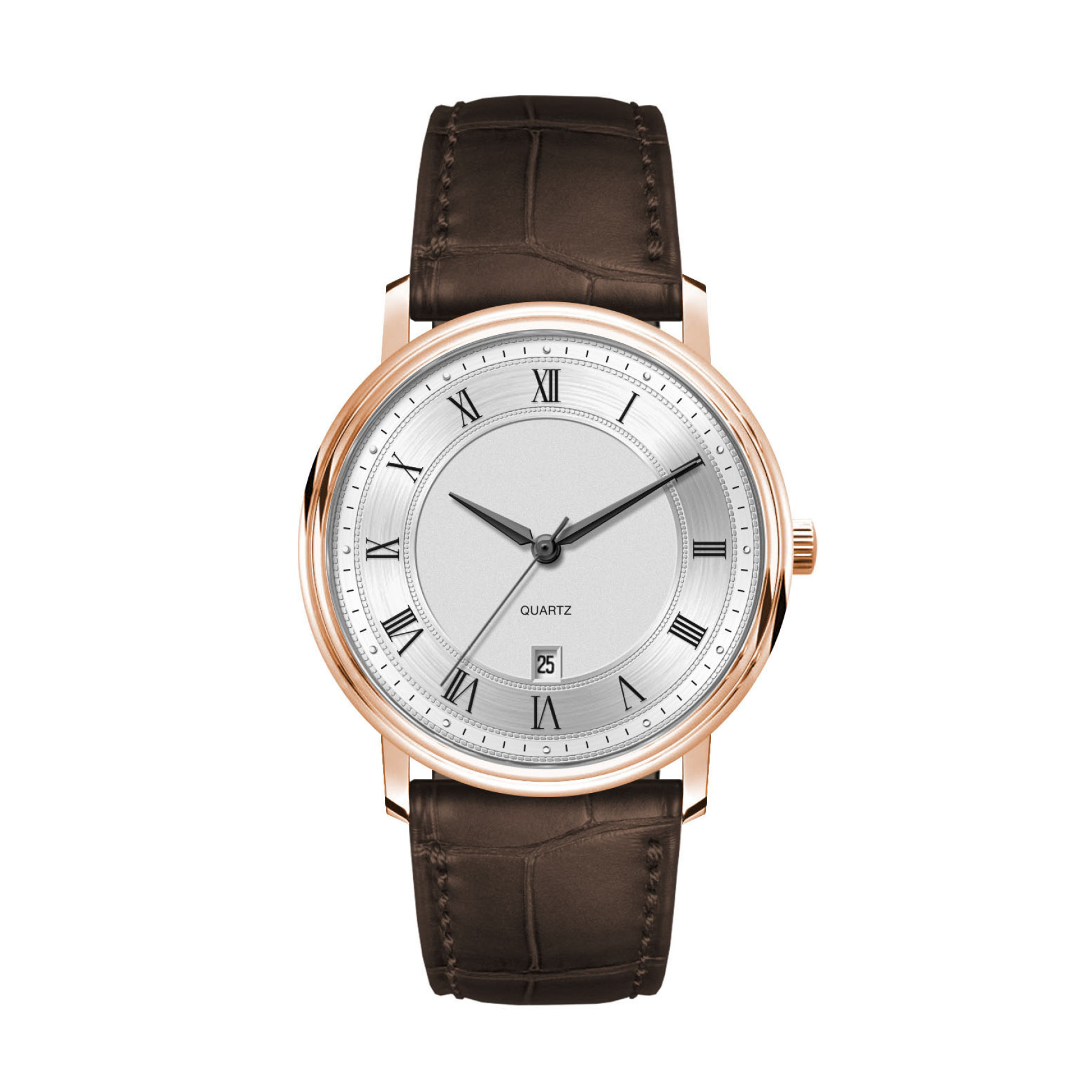 40MM, SS,  RG CASE,  3-HAND MVT, DTE 3