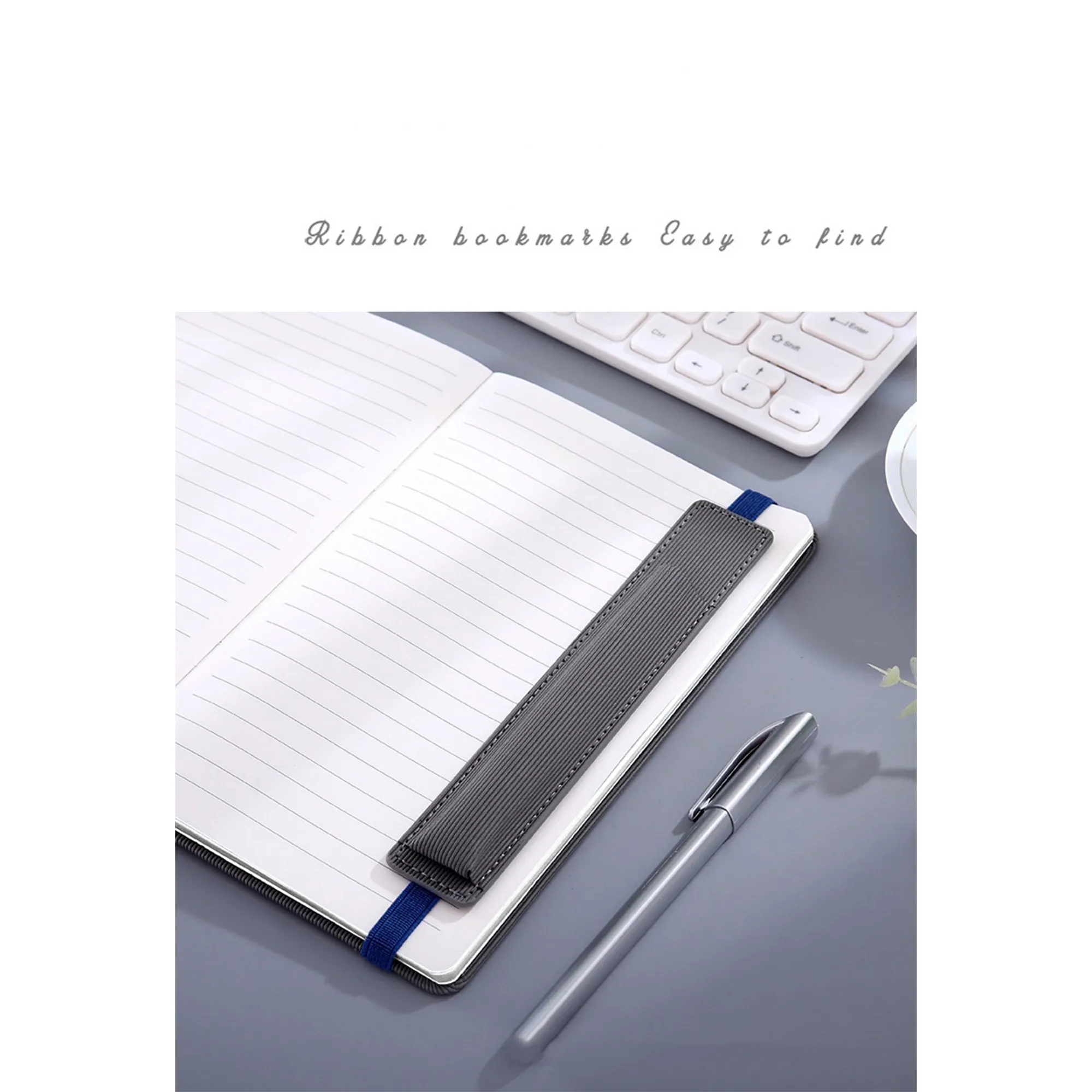 A5 Leather Notebook with Pen Slot and Elastic Band 7
