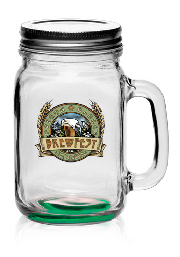 16 oz. Libbey Handle Mason Jars with Lids 2