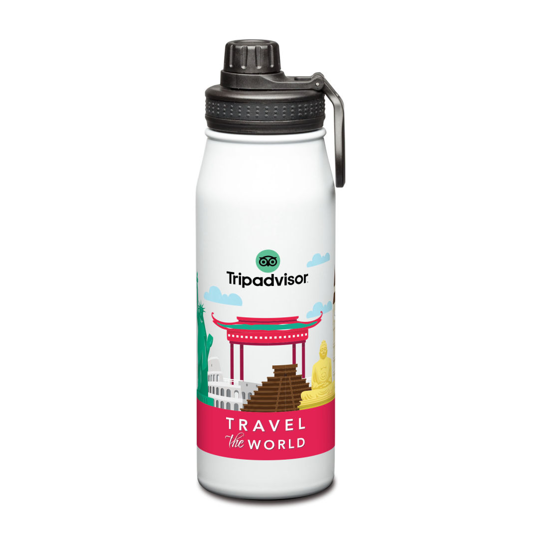 Cienega SS Bottle w/ Twist Chug Lid - 27oz, custom water bottle with logo imprint 28