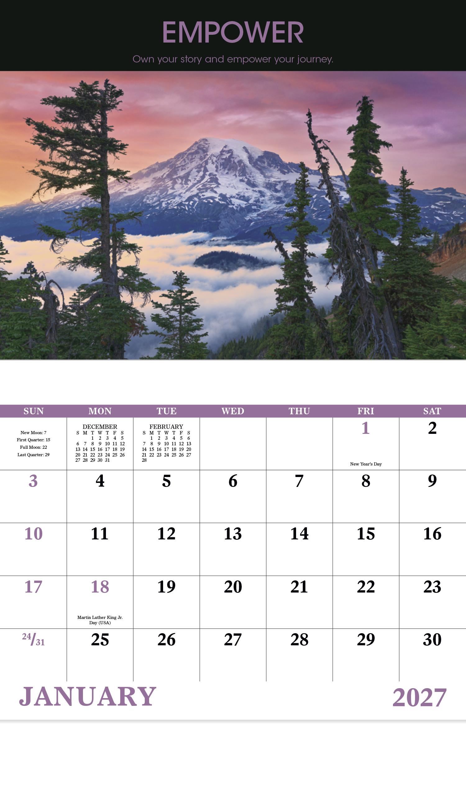 Good Value™ Motivations - Stapled Calendar 67