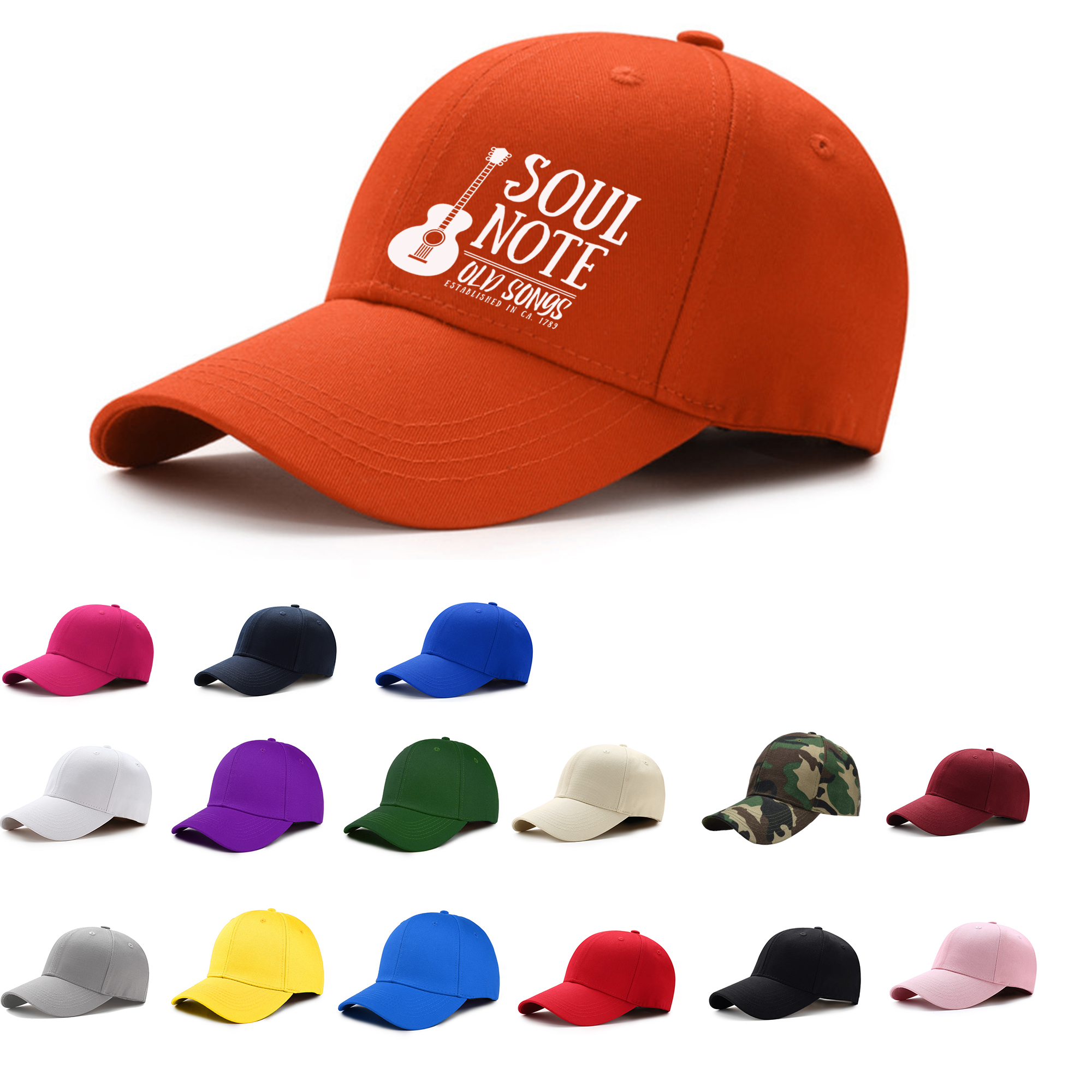 6 Panel Pro Style Baseball Hat 2