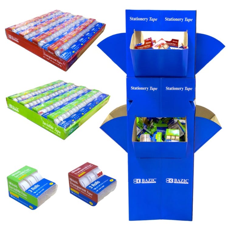 Invisible Tape - 3 Pack w/Floor Display 1