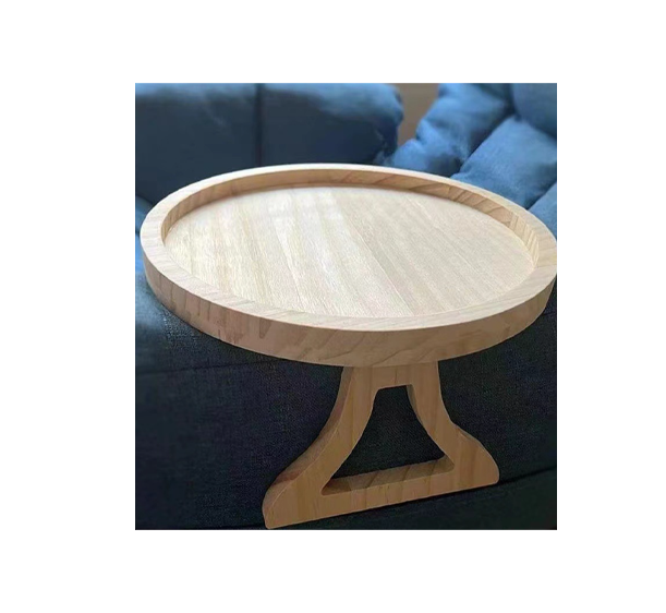 Handy and Compact wooden Foldable Sofa Armrest Tray 4