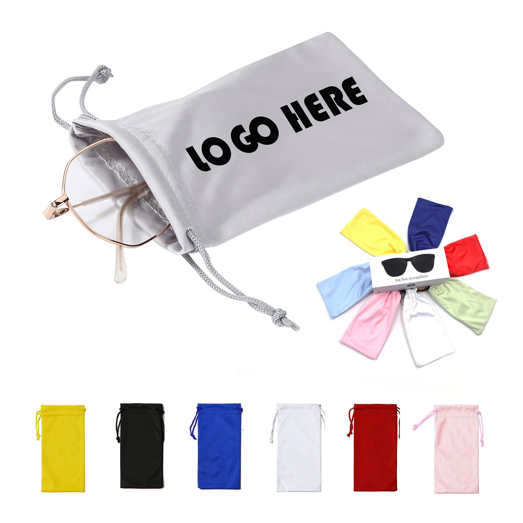 Microfiber Drawstring Pouch For Eyeglasses 4