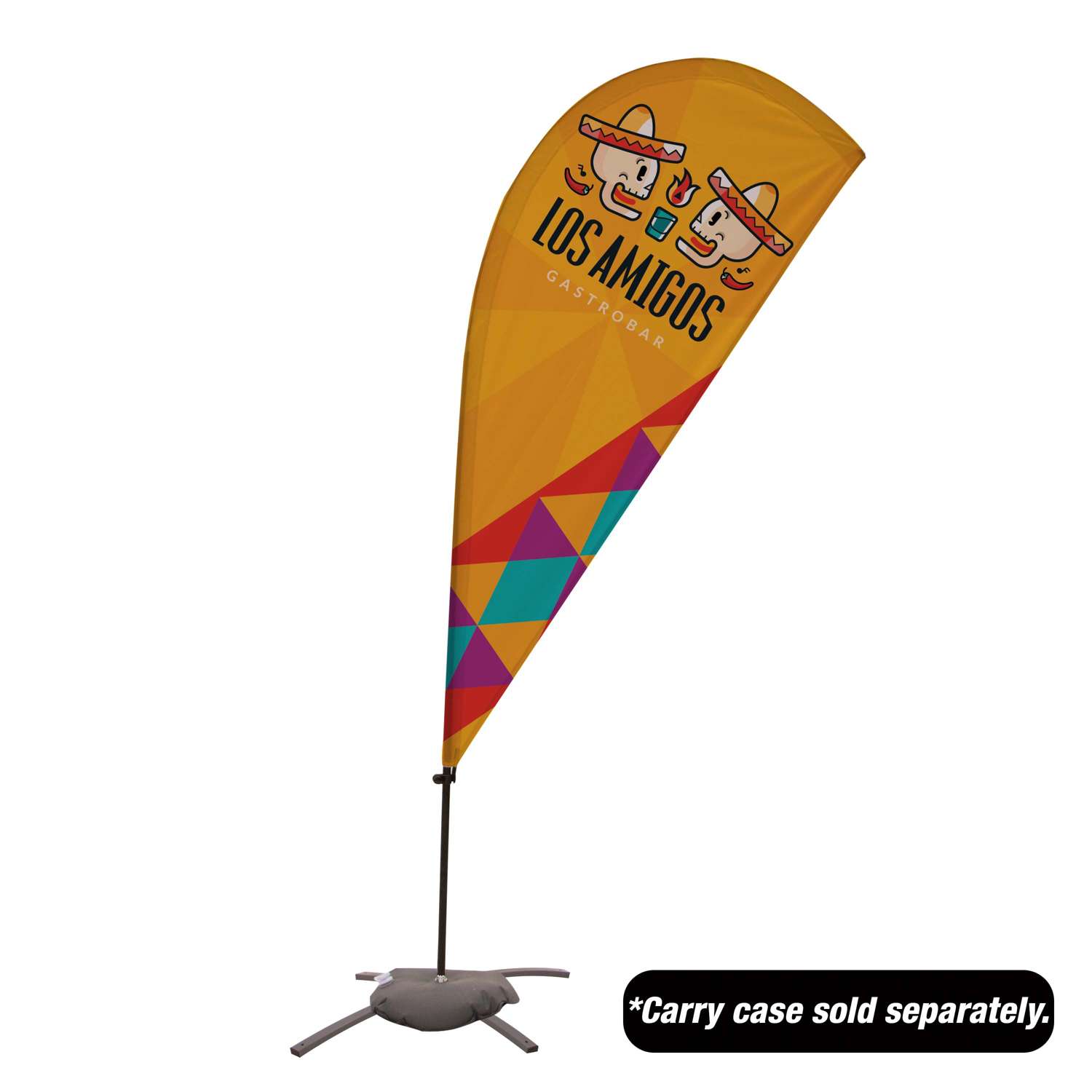 6.5' Value Teardrop Sail Sign Kit (Single-Sided with Cross Base)