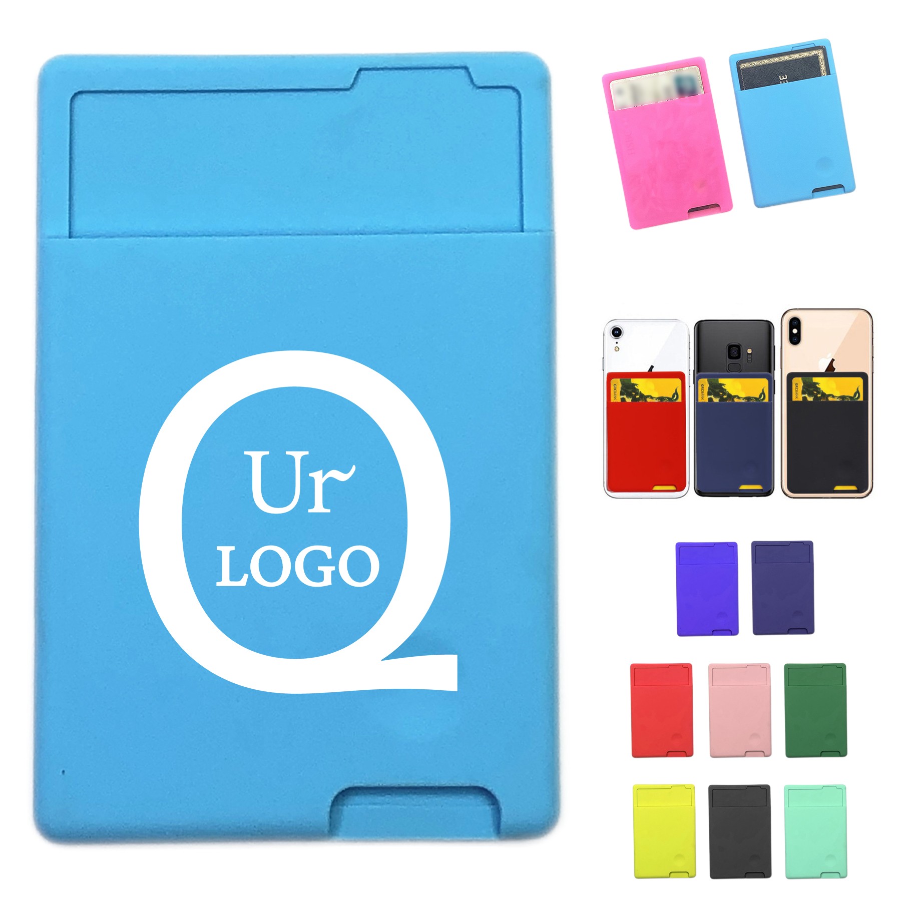 Silicone Phone Card Holder