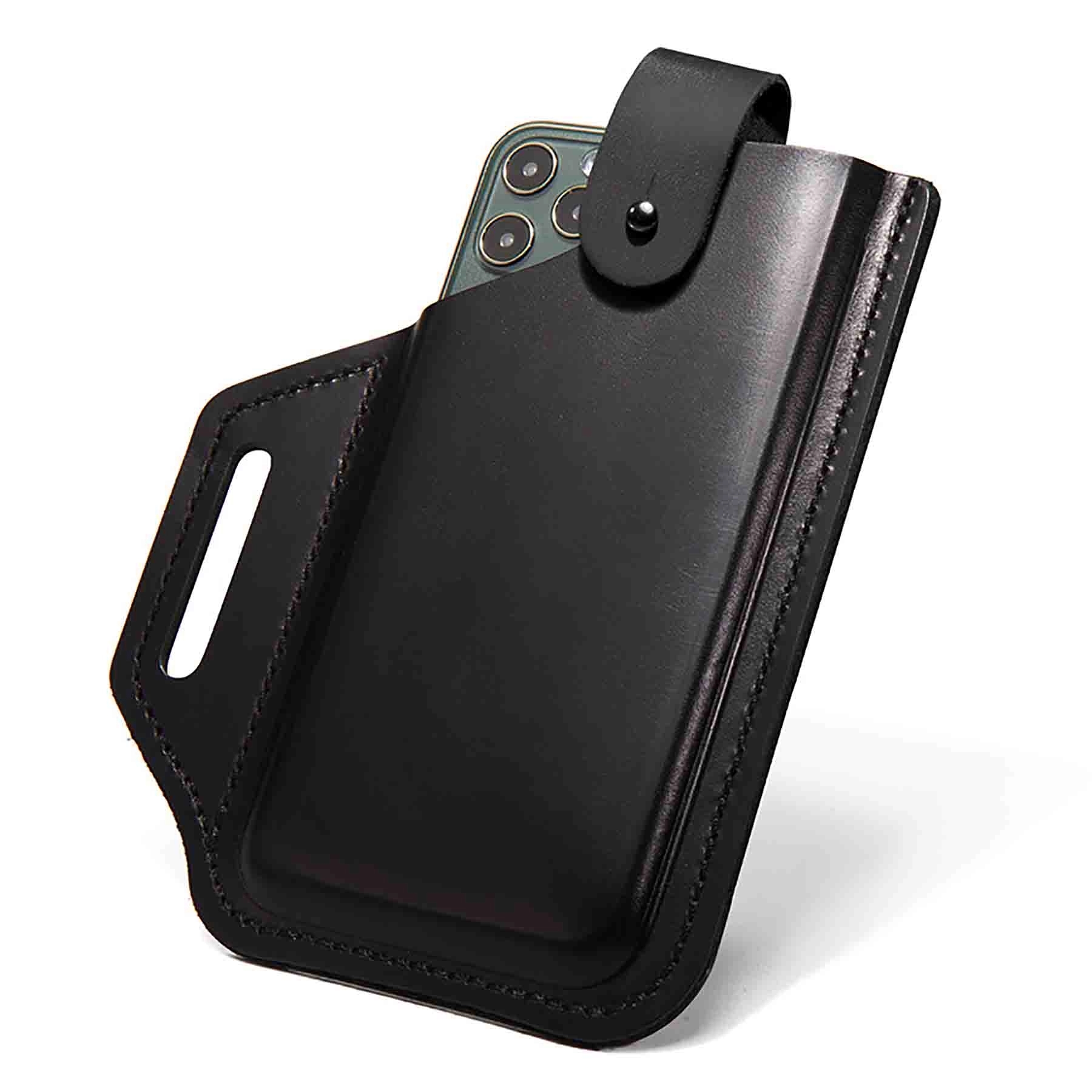 Leather Phone Pouch With Ultra Belt Clip Holder 3