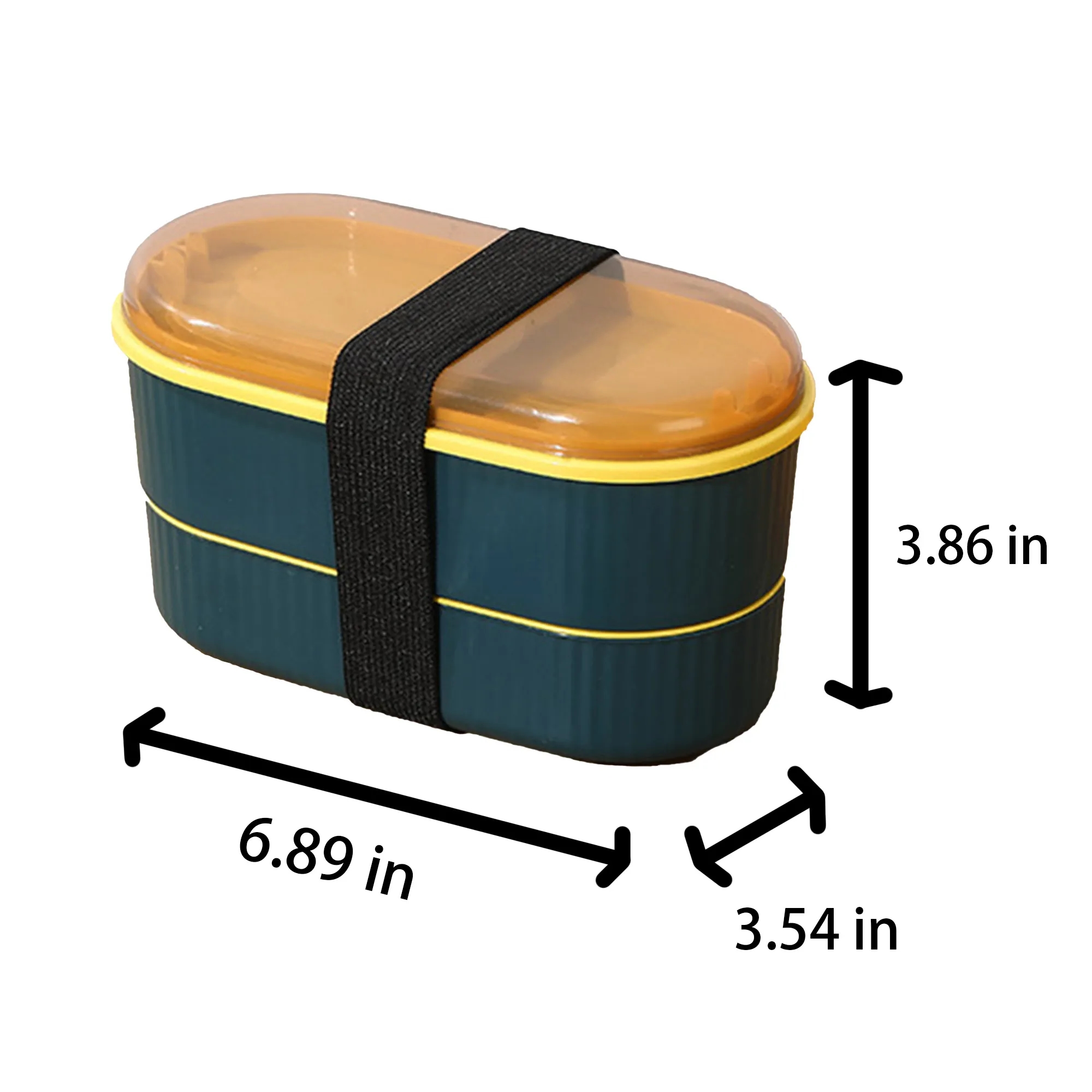 Dual Layer Safe Bento Box with Utensil Set 5