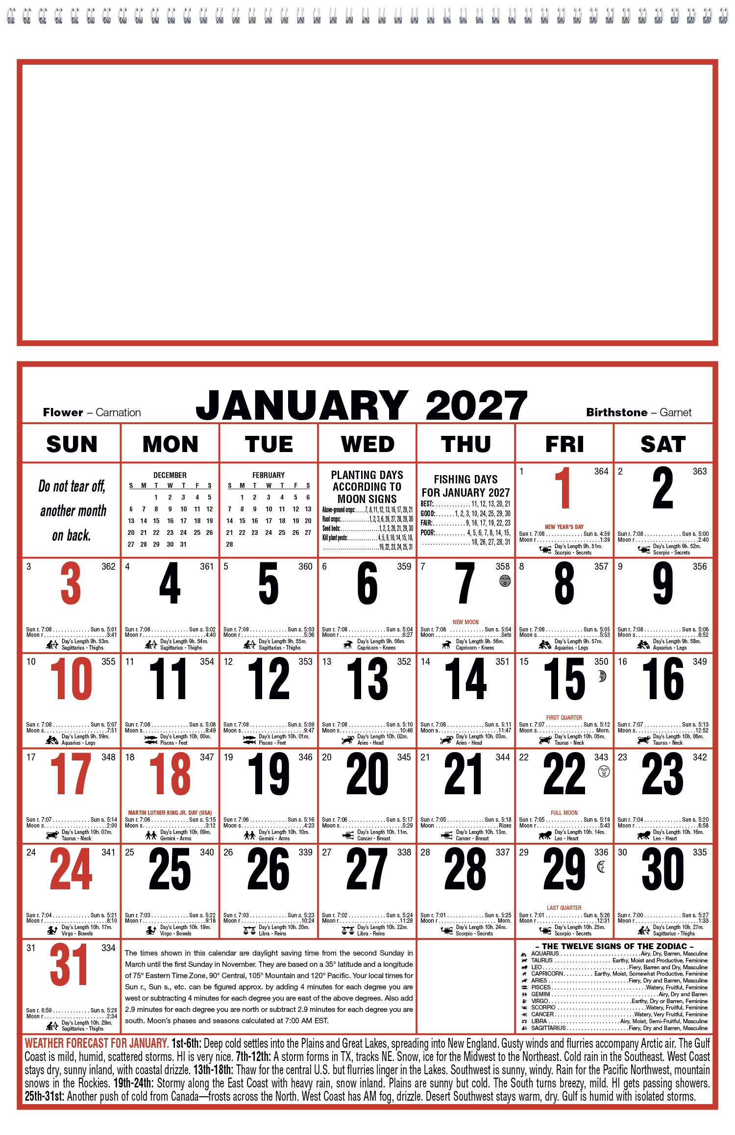 Triumph® Calendars Large Almanac 6