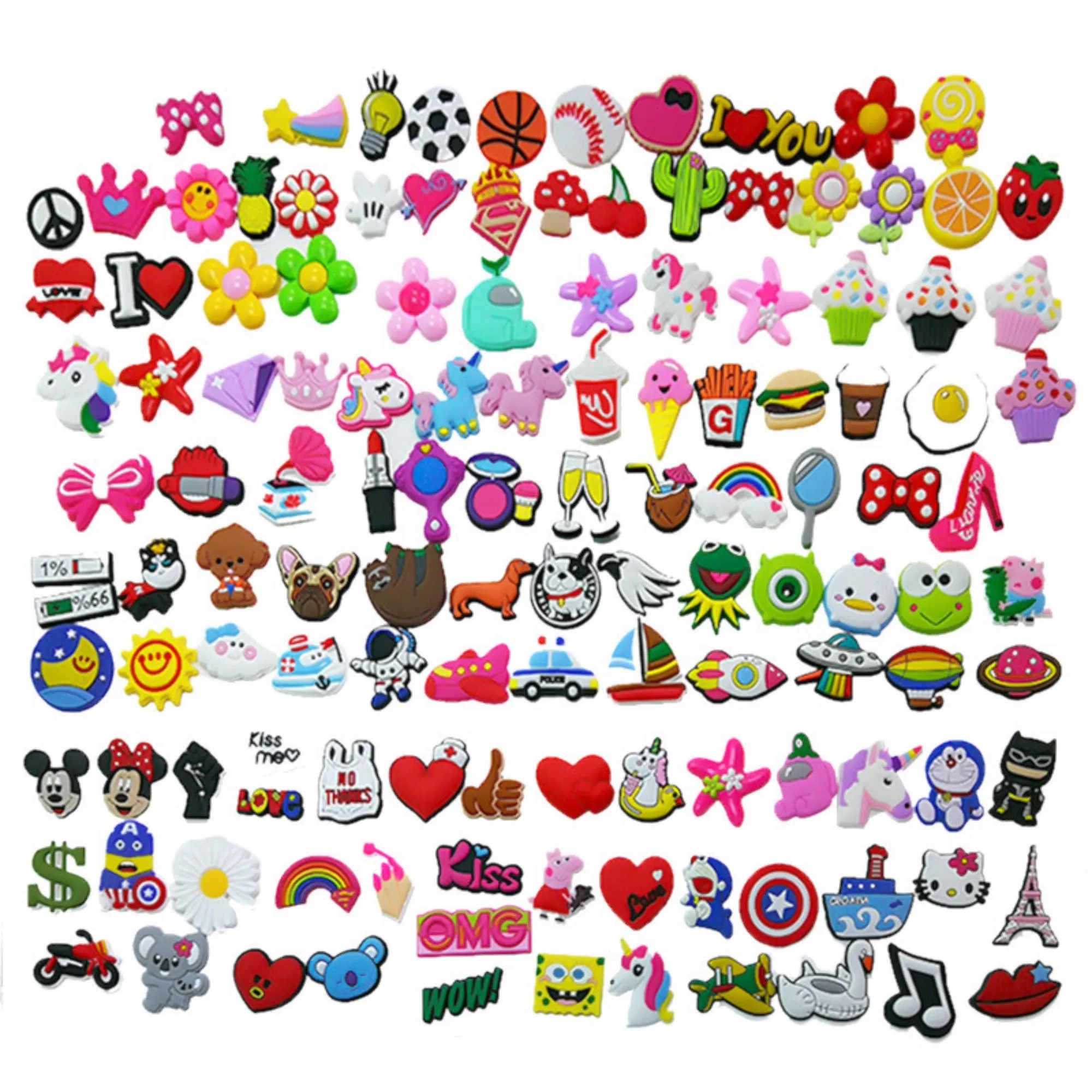 PVC Shoes Charms Decoration Pins 2