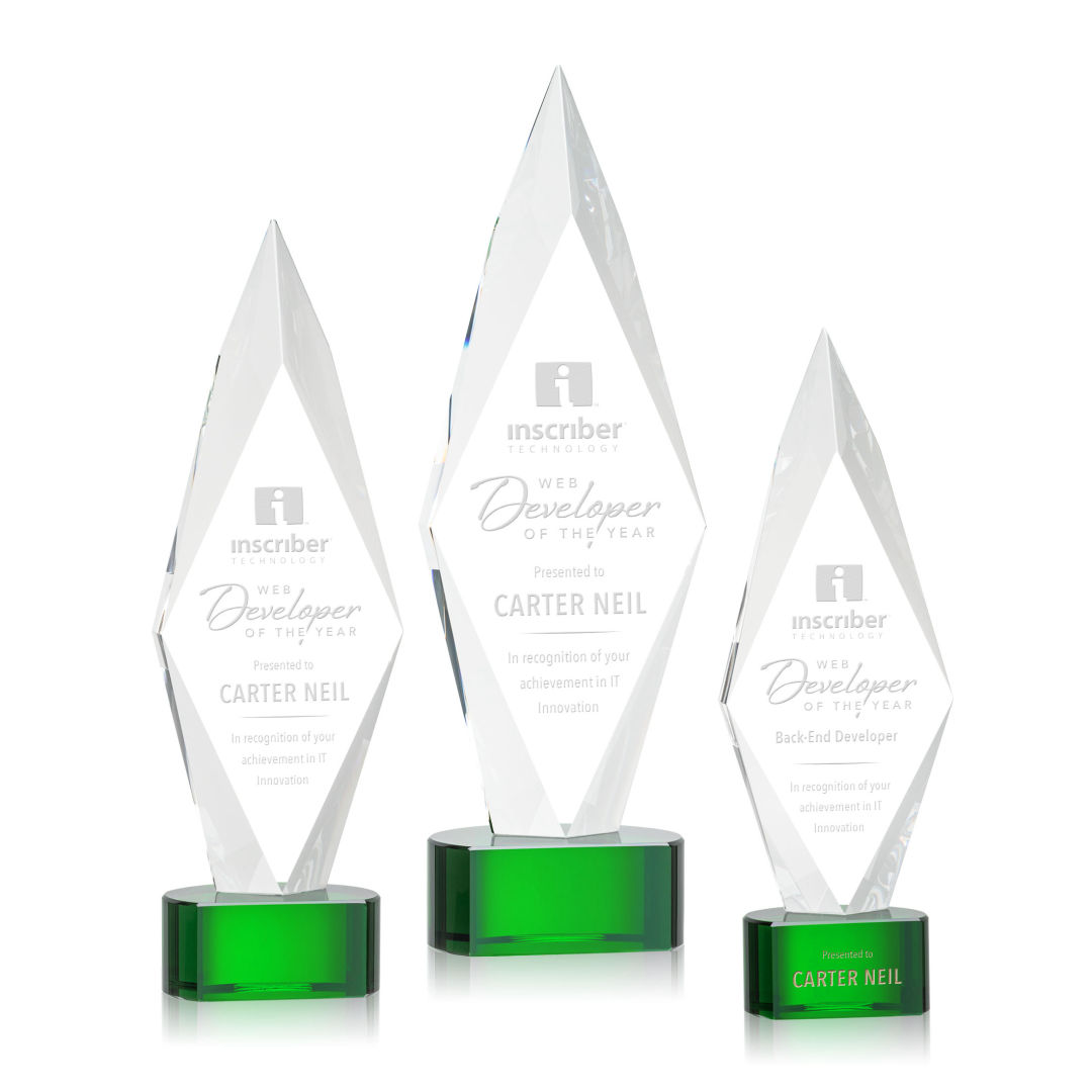 Manilow Award on Paragon Base - Green 2