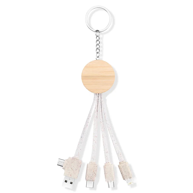 Ring Eco Friendly Bamboo Multi 4 In 1 Charging Cable 2