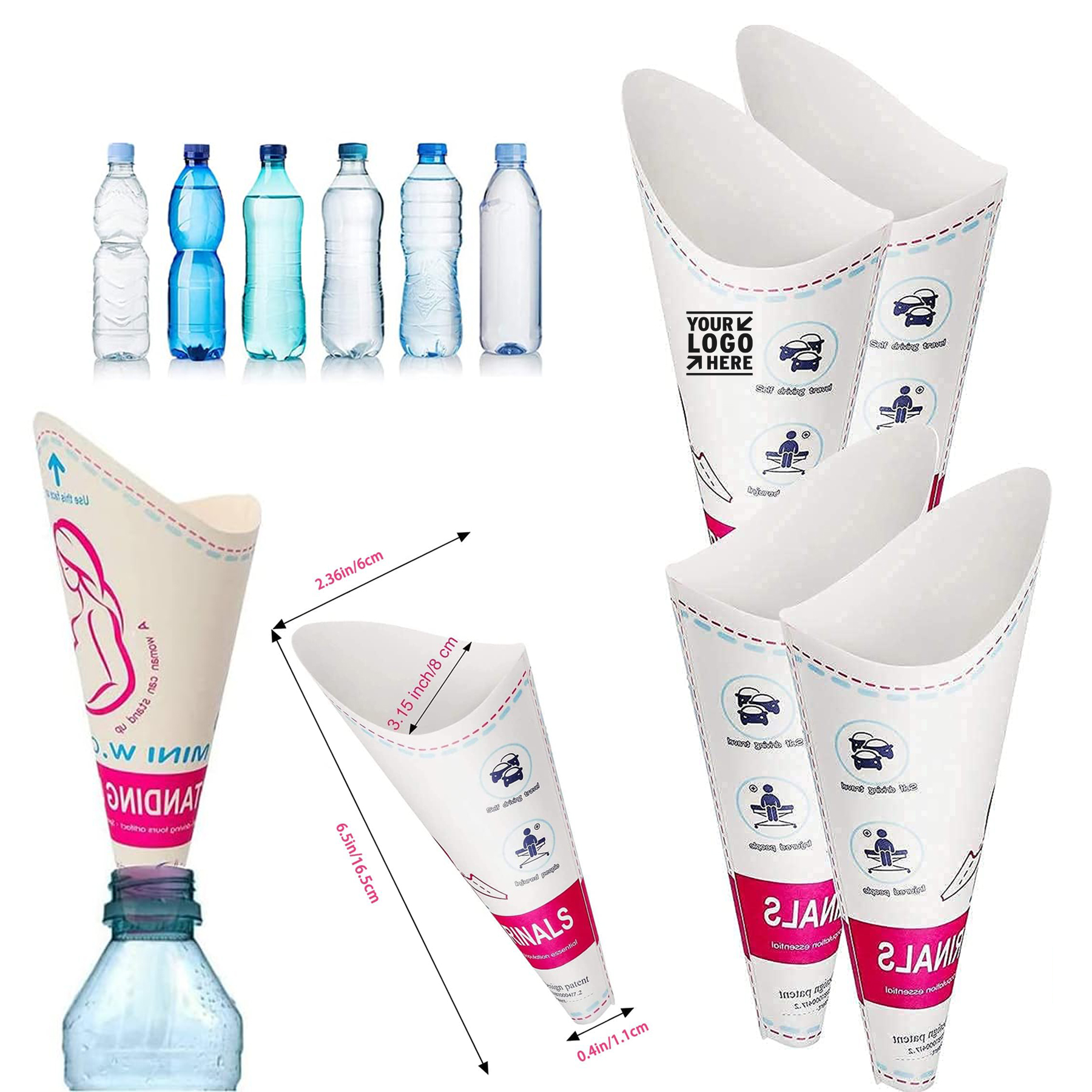 Women Portable Outdoor Travel Disposable Female Urination Device Pee Urinal Funnel 2