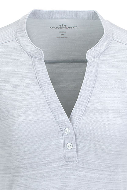 Women's Vansport Strata Textured Henley 12