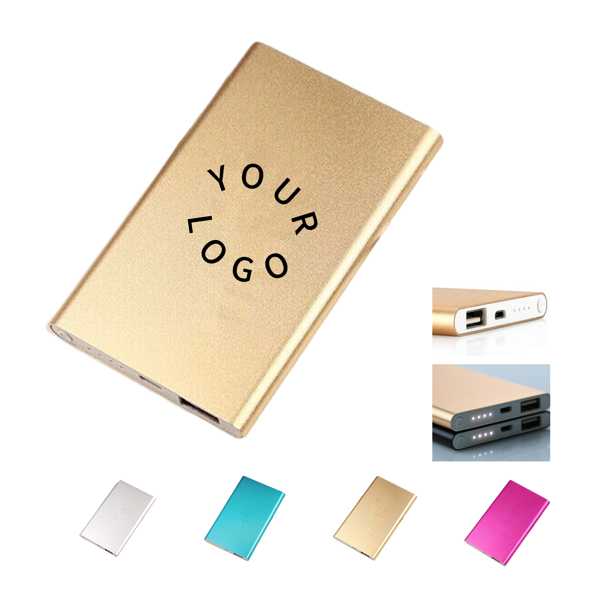 5000 mAh Ultra Slim Aluminum Portable Power Bank 2