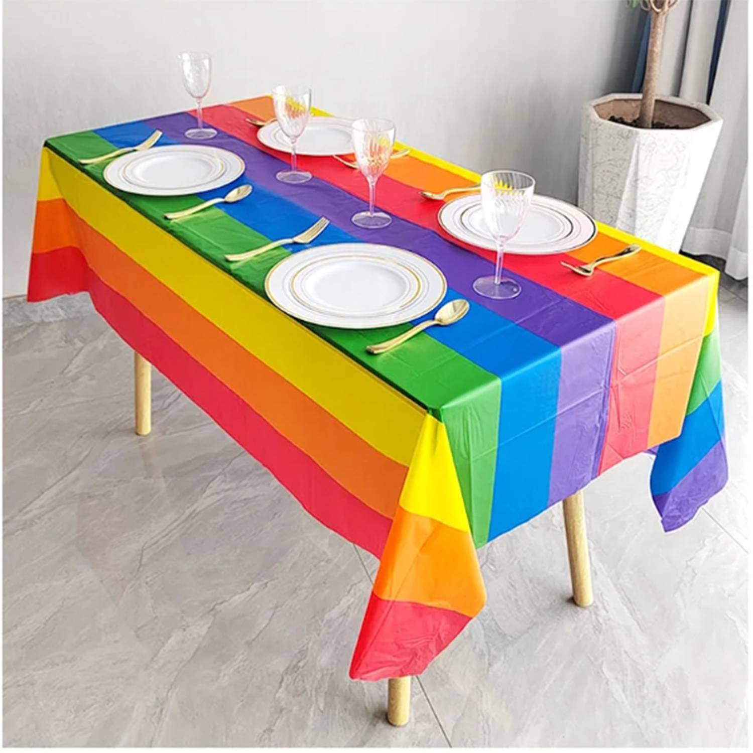 LGBT Pride GAY Rainbow Tablecloths 4
