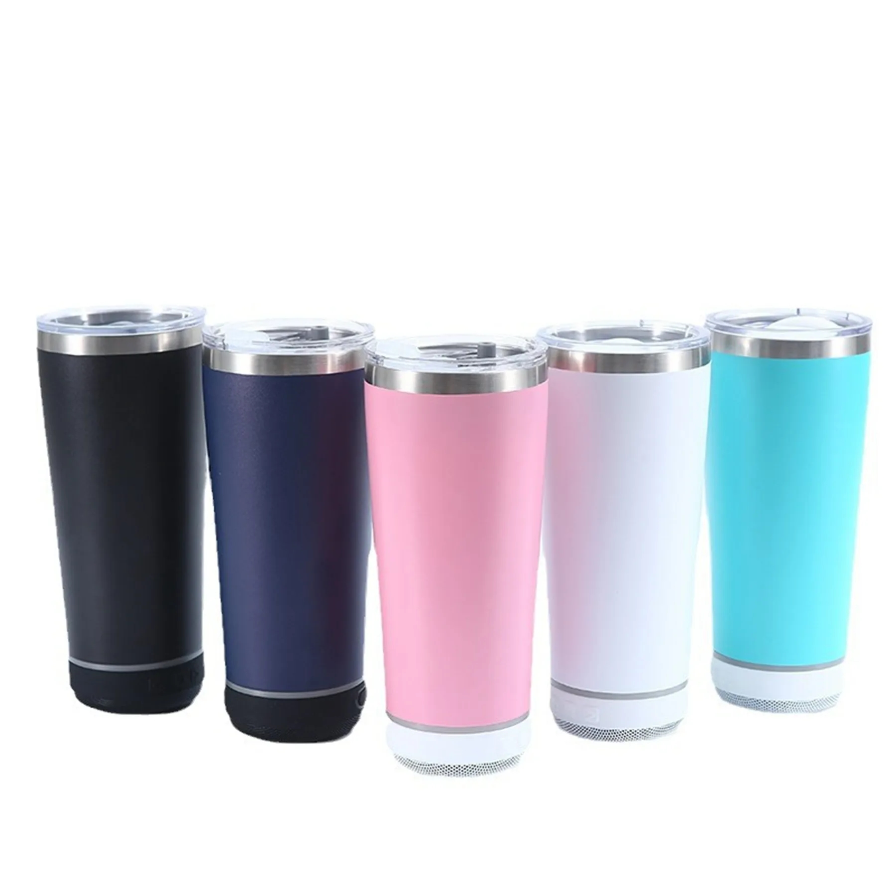 20 Oz. Vacuum Stainless Steel Tumbler with Wireless Speaker 5