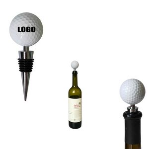 Chic Golf Ball Shaped Wine Cork Bottle Stopper 5